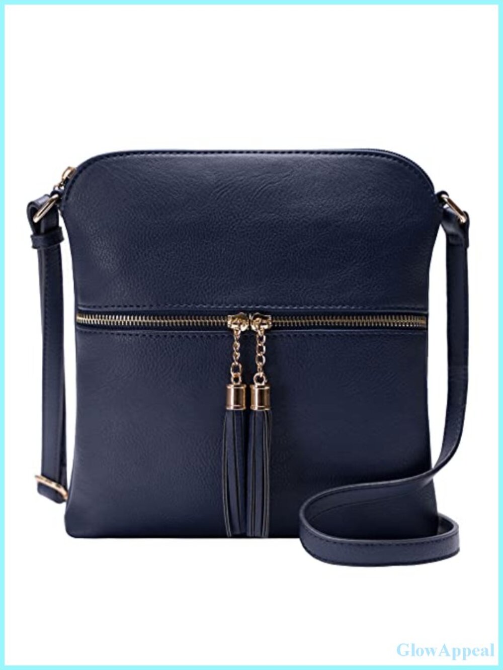 Lightweight Medium Crossbody Purse with Tassel Adjustable Strap
